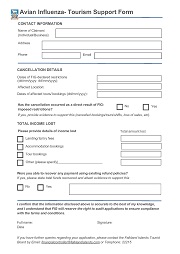 Avian Influenza - Support Form